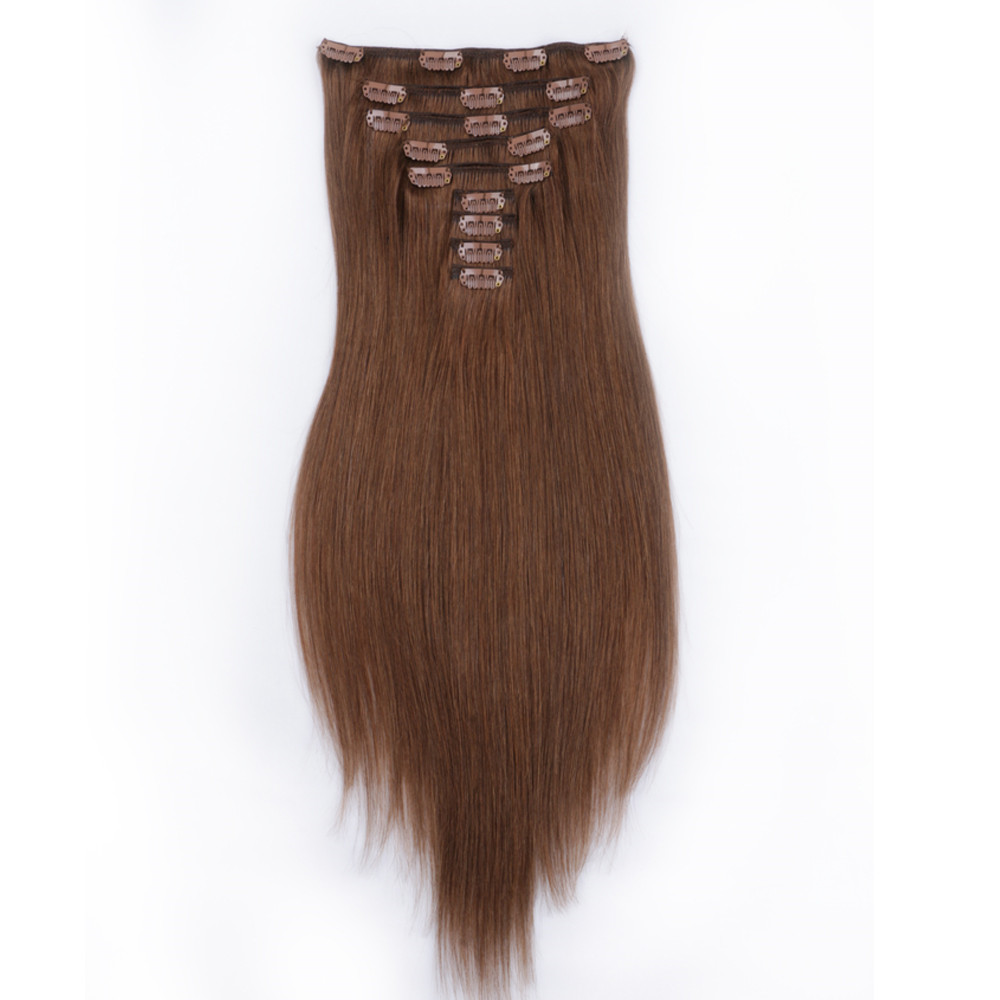 Wholesale factory price thick end clip in hair extension QM072